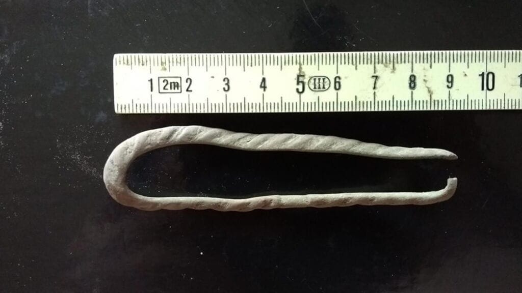 Found my first silver 1874 danish 10 ore and one whole ring buckle and a fragment of one