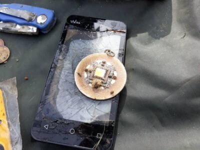 Even met Patrick Sievers in het water geweest