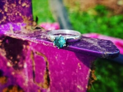 Lots of coins and a beautiful silver ring