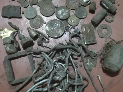 Found a dried-up lake and walked