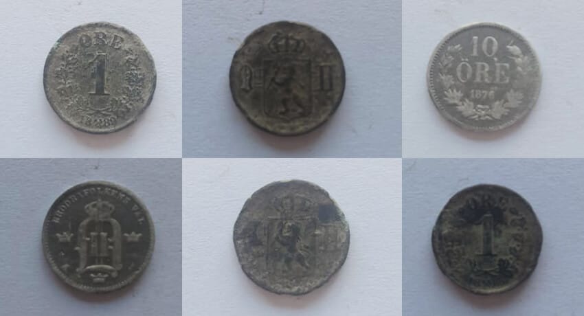 Silver, Buttons, Coins And Trading Weight