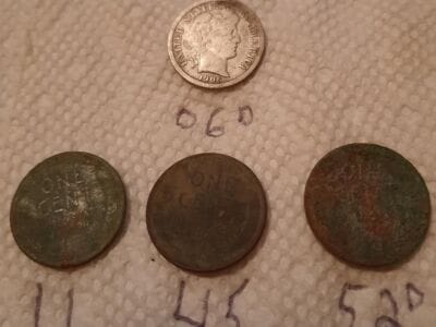 Great Hunt This Morning A Barber Dime - 1