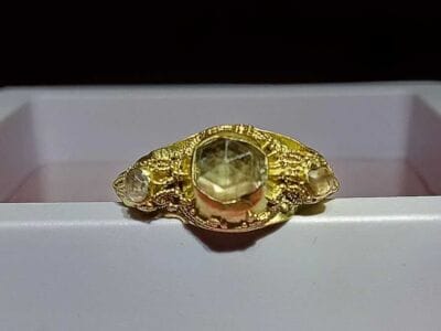 1700-1800 Century Sultanate Gold Ring Found - 4