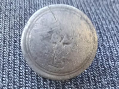 Found This Silver Button With Simplex+ - 2