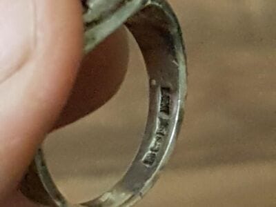 Silver Horse Shoe Ring With Simplex+ - 10