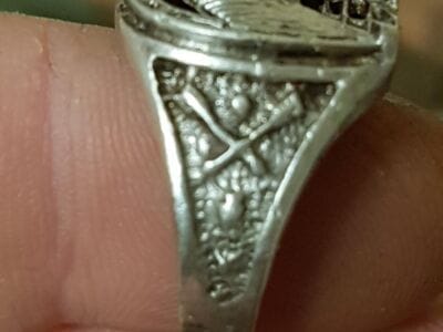 Silver Horse Shoe Ring With Simplex+ - 9