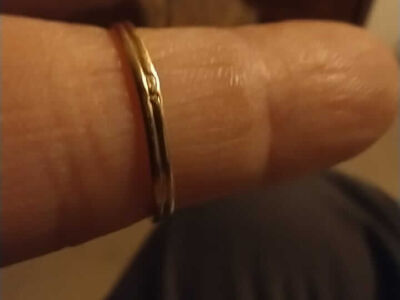 First 18K Gold Ring For 2022 And Silver - 2