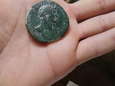 Imperator Hadrianus Coin Found with The Legend - 4