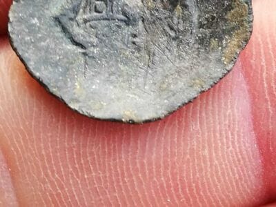 Byzantine Billon Coin Found With The Legend - 1