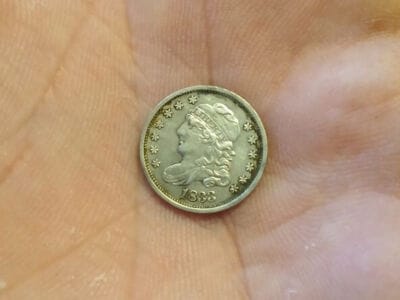 Today's Finds 1833 Capped Bust Half Dime - 1