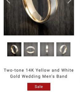 Yellow And White Gold in 14K - 3