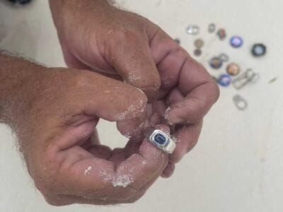 White Gold Ring Recovered This Morning - 2