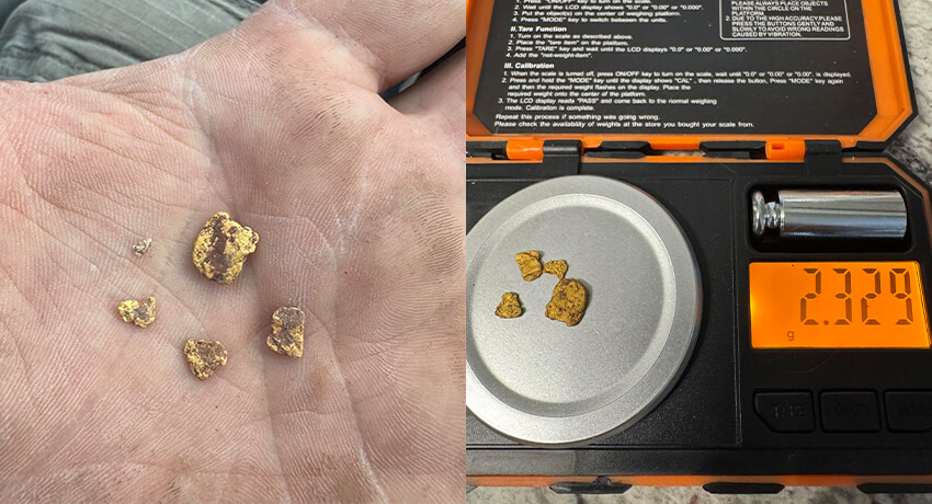 Pictures of CarsonChris’s Gold Finds with Magnetar 9000